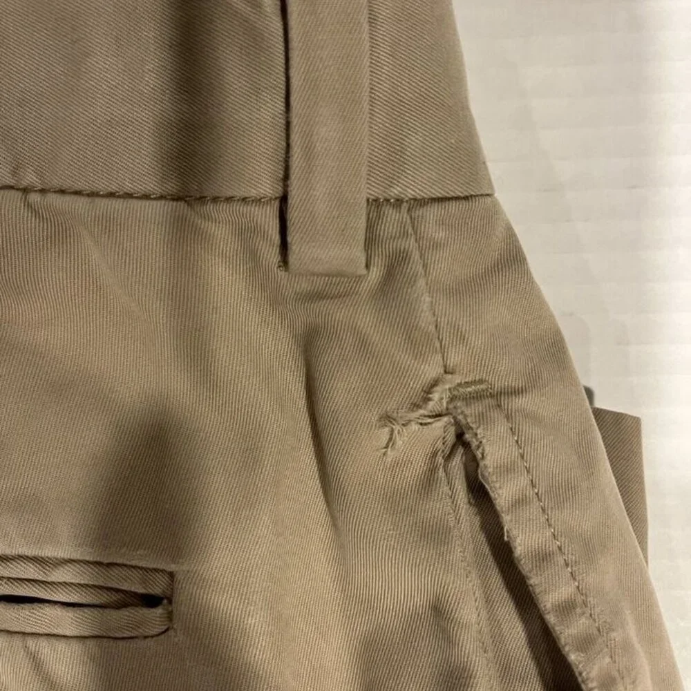 Polo Golf Ralph Lauren Fairway Cotton 38 Tan Flat Front‎ Khaki Short